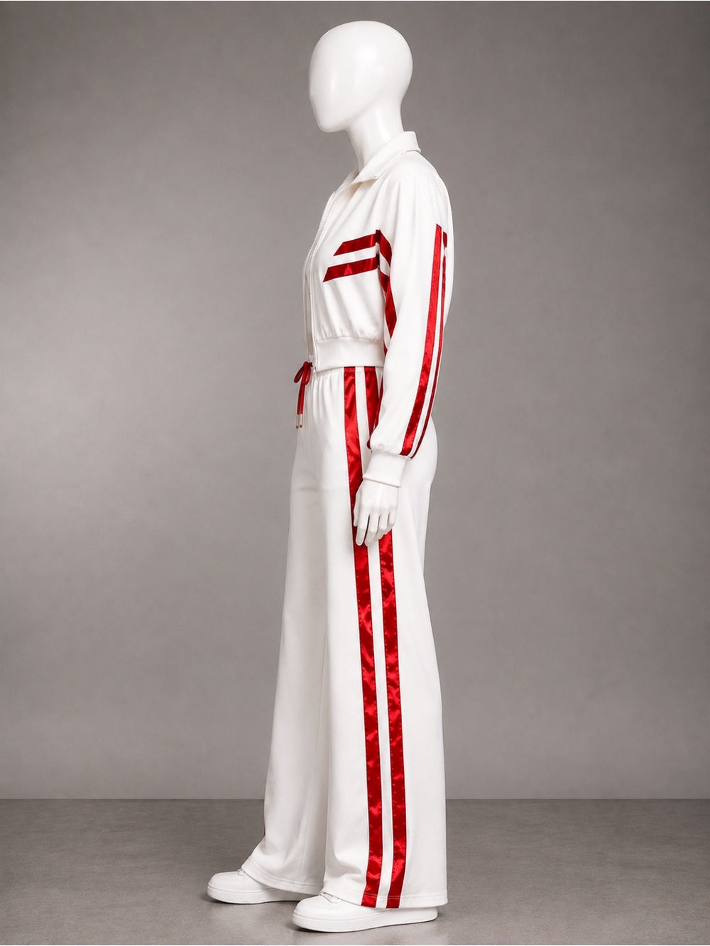 NEW Y2K Style Striped Zip-Up Tracksuit Set – Size 3X-Large - Picture 9 of 11